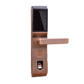 天智指纹密码锁 家庭智能门锁 直板电子刷卡锁