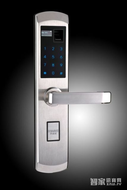 锐腾指纹锁密码锁刷卡锁直板银色RT-02主图