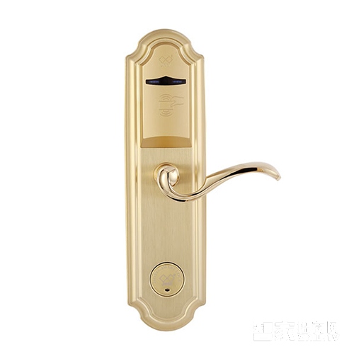 劲卫智能锁 酒店专用门锁/感应卡锁/不锈钢材质/金色