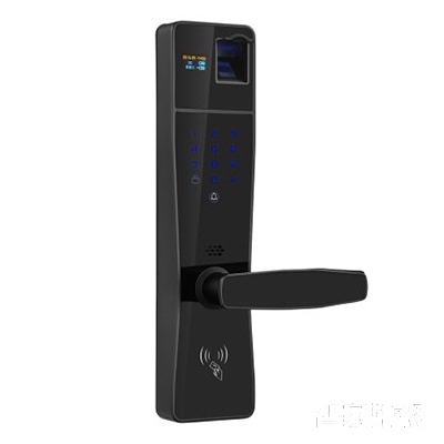 金汉达智能安全防盗门锁指纹锁密码锁刷卡锁黑色JHD-02主图