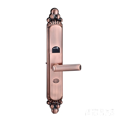 蓝昇指纹锁密码锁滑盖红古铜不锈钢材质LK-R9-CR主图