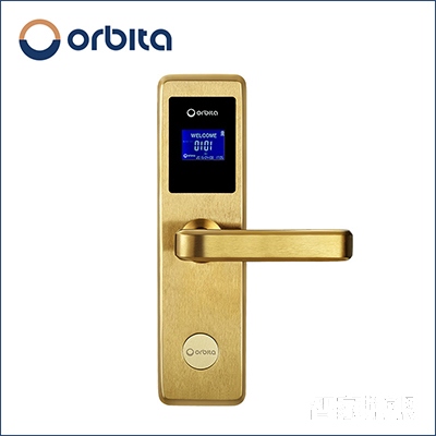 orbita欧比特液晶智能门锁感应卡锁不锈钢材质直板E4131主图
