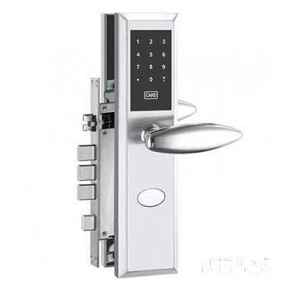 蓝昇指纹锁密码锁直板银色不锈钢材质LK-A6主图