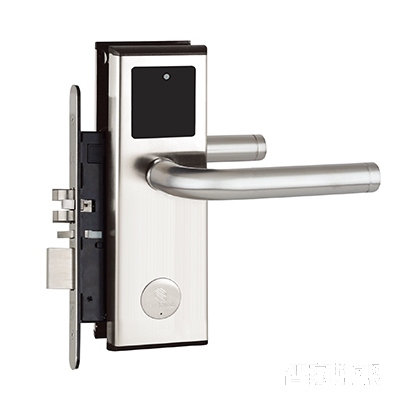 英杰无线门锁刷卡锁密码锁直板银色不锈钢材质LMS-B1 065A主图
