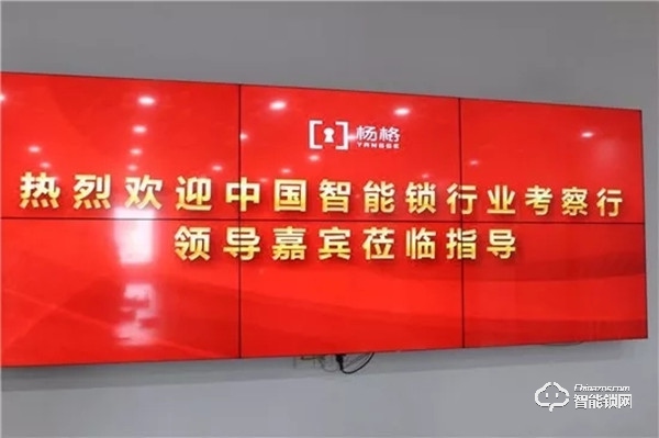 中国智能锁行业考察团走进杨格