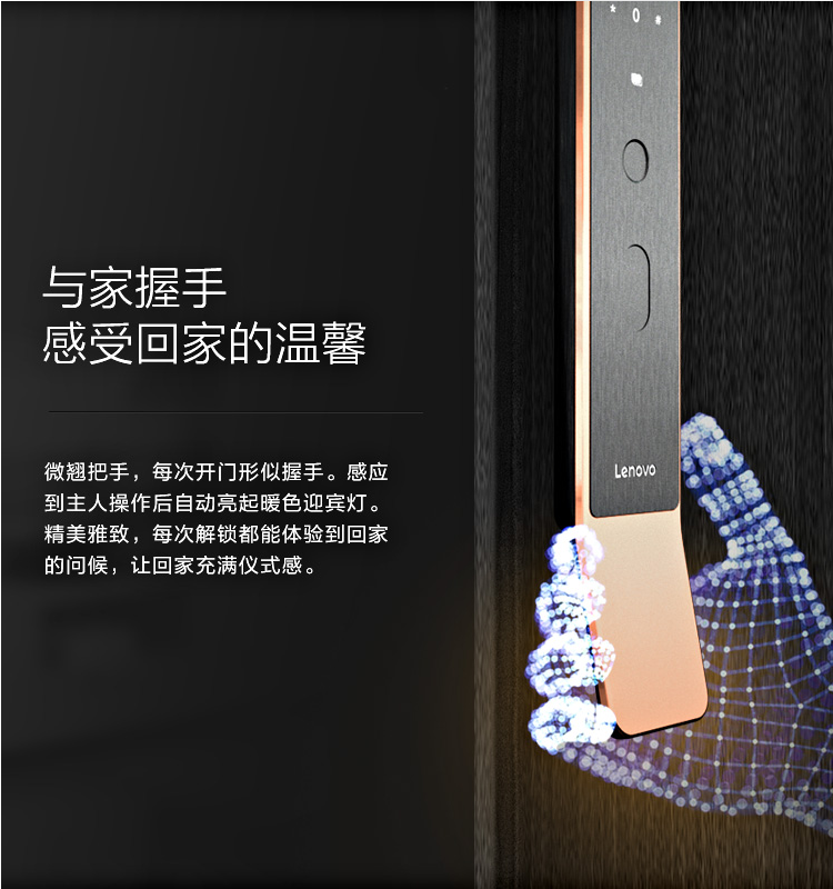 联想智能锁 X1家用防盗门全自动智能指纹锁
