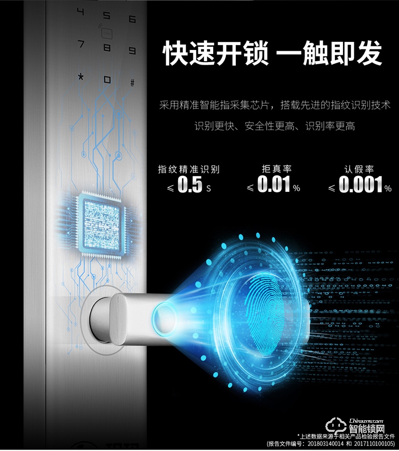 玥玛智能锁 W8新款指纹密码锁入户大门防盗门锁