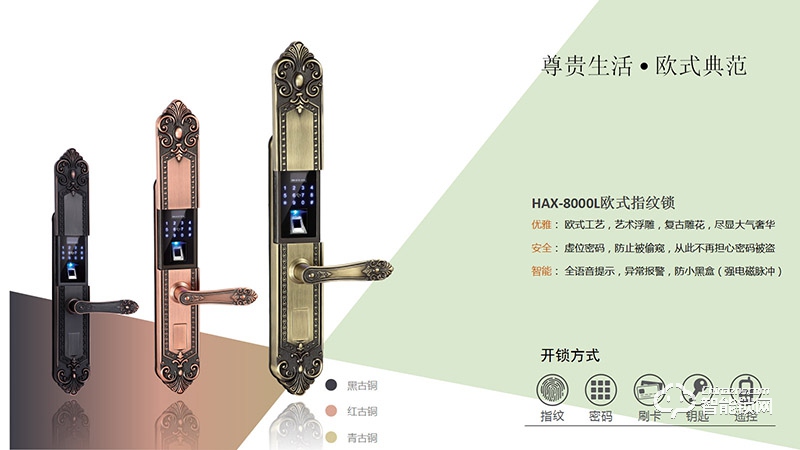 宏安兴智能锁  HAX-8000L别墅双开门欧式指纹锁.jpg