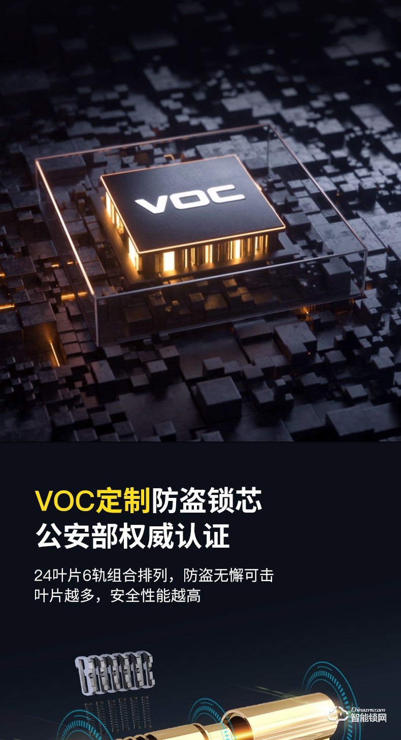 VOC智能锁 T9-BT全自动电子锁磁卡密码锁.jpg