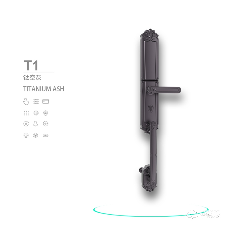 欧路达智能锁 T1自动大滑盖别墅门指纹锁智能锁.jpg