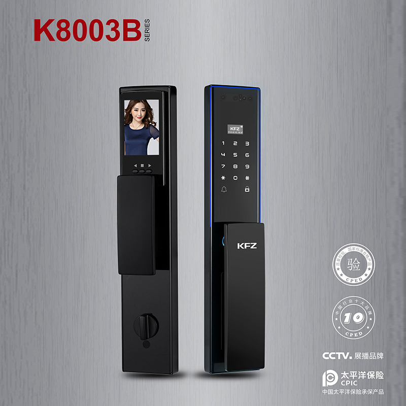 KFZ智能锁 K8003B人脸识别全自动智能锁电子锁