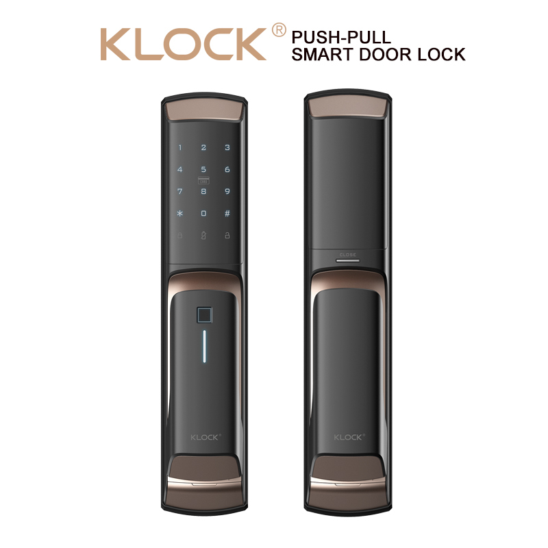 KLOCK智能锁 一诺KLOCK500全自动推拉式指纹锁