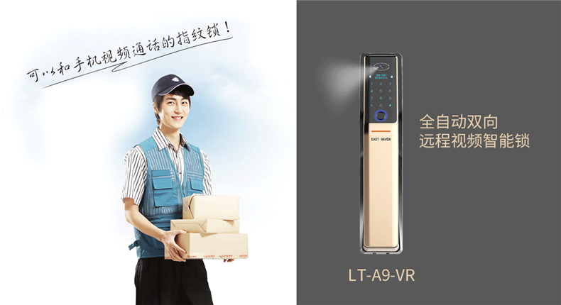 东港智能锁 LT-A9-VR全自动双向远程视频智能锁.png