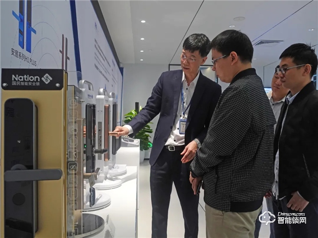 中国电信天翼物联公司领导参访国民科技，交流智能门锁如何赋能租住行业运营升级