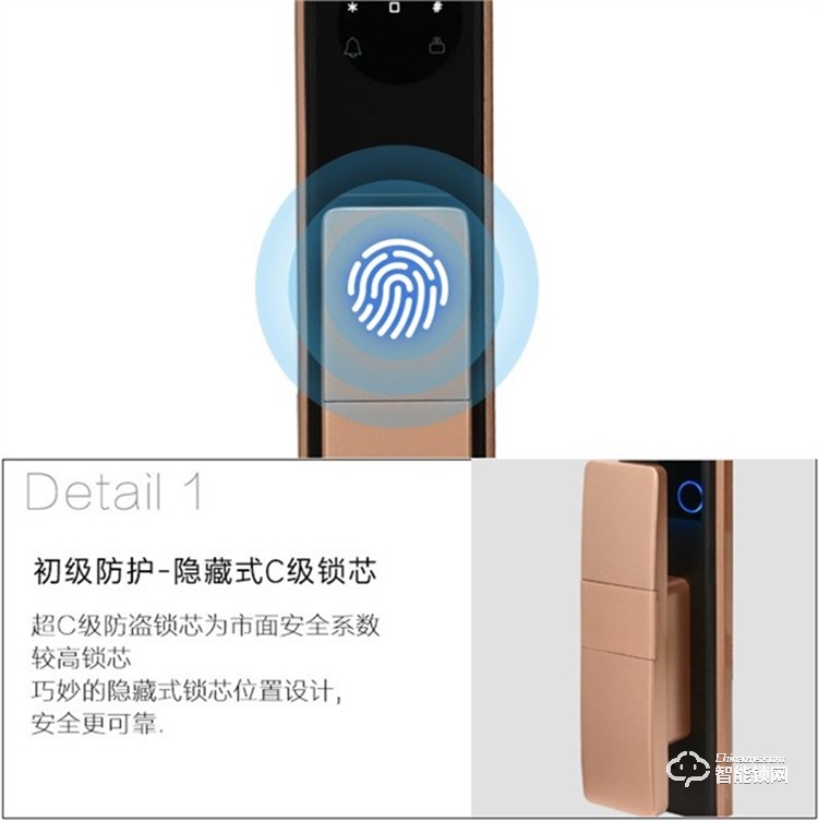 省馨智能锁 A5全自动电子锁家用密码锁.jpg