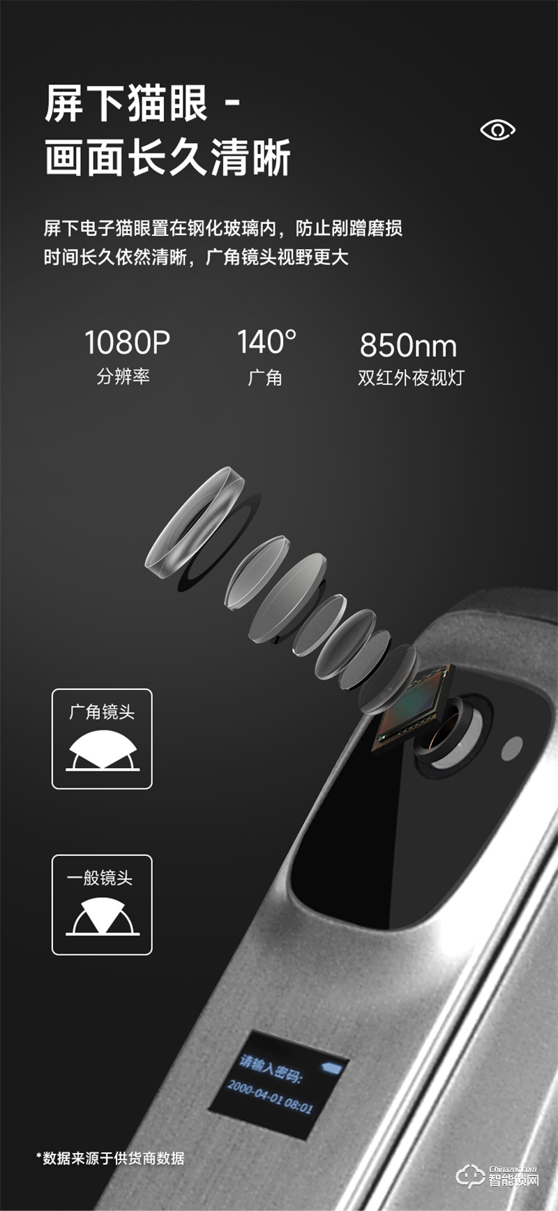 玥玛DS-02指纹锁 密码远程家用防盗门智能锁