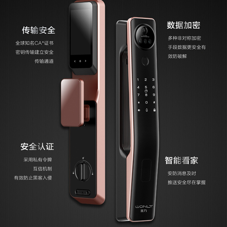 王力S950智能锁 3D人脸可视对讲智能锁
